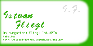 istvan fliegl business card